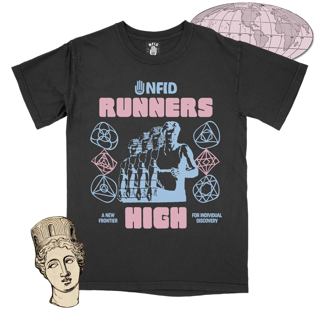 RUNNERS HIGH NEW FRONTIER NFID BLACK STICKERS