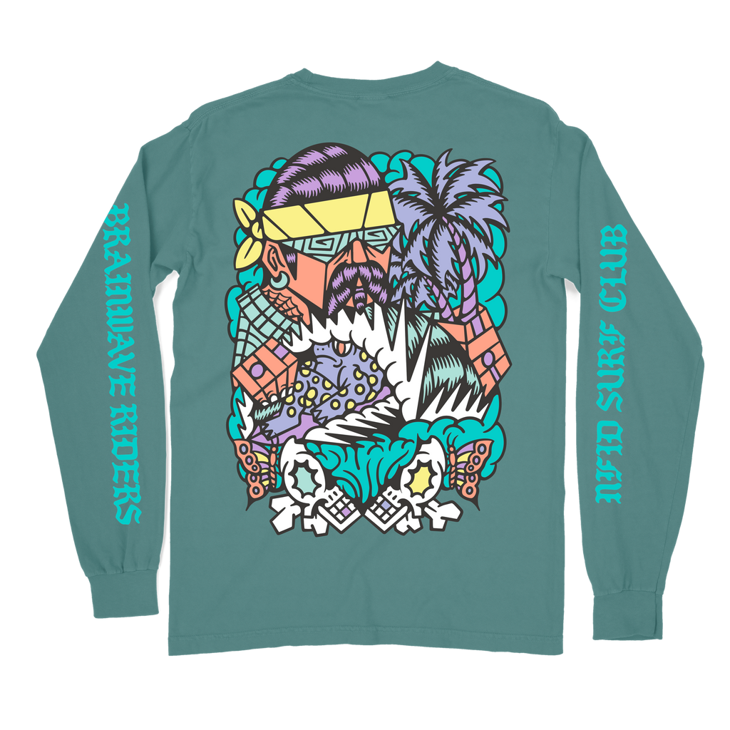 Dj Javier X NFID Collab<br> Waves of Consciousness<br> Limited Edition<br> Long Sleeve T-shirt