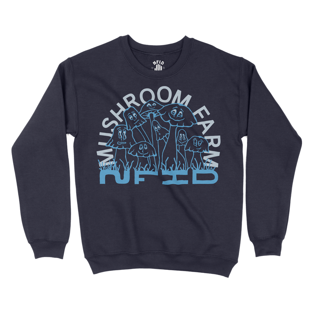 Mushroom Farm NFID Crewneck Sweatshirt Navy
