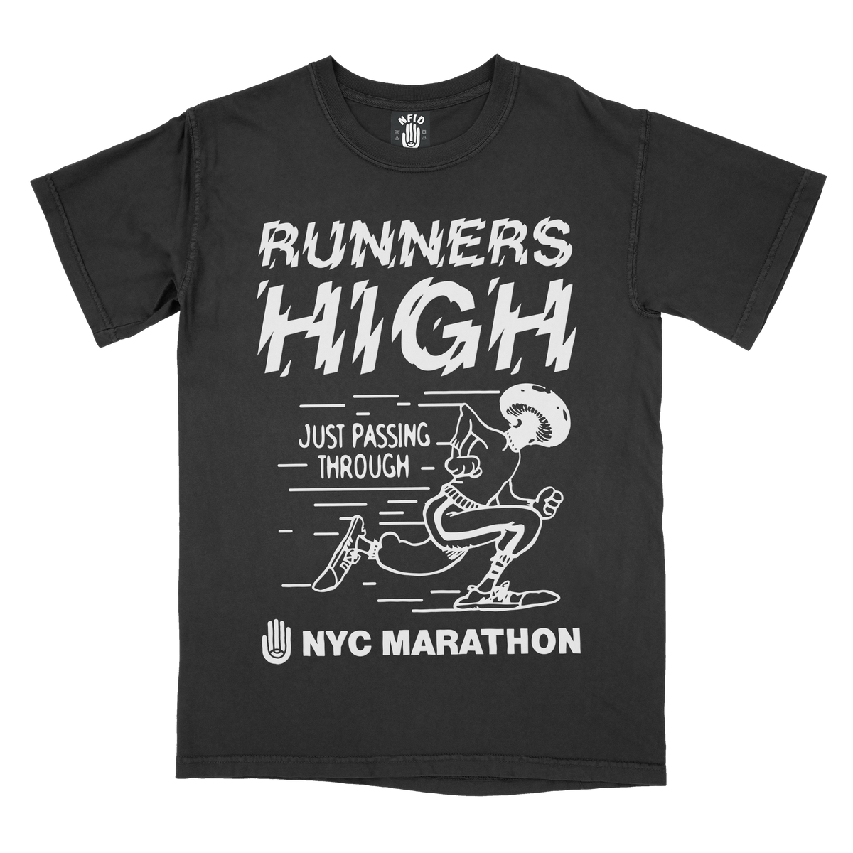 Runners High NYC Marathon NFID TShirt Black NFID